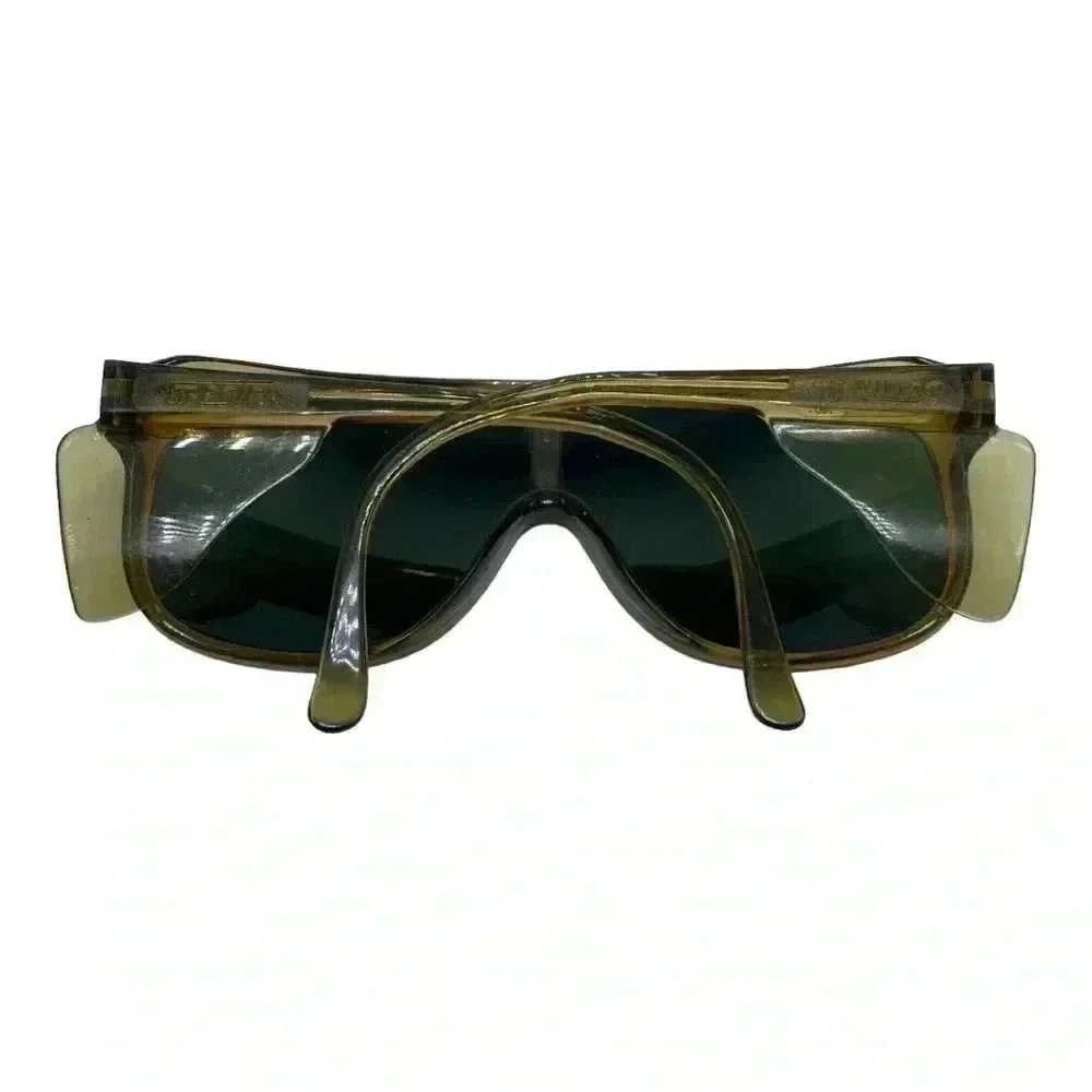 Willson vintage shield safety mirrored shield sunglasses retro shield wings 80s